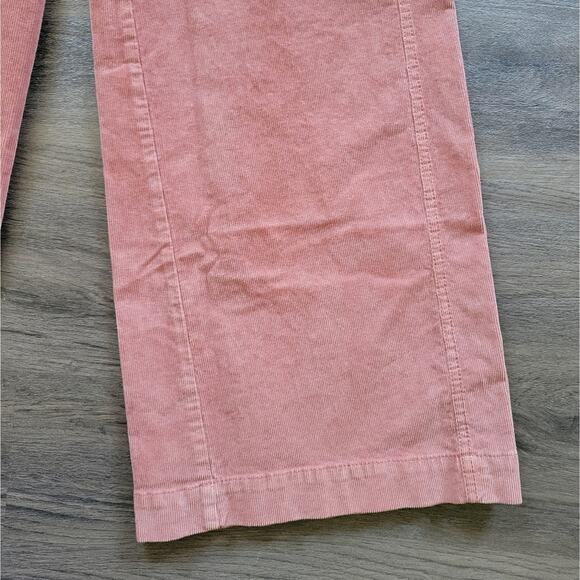 Anthropologie Pilcro Pink Rose The Gwen Wide-Leg Corduroy Pants NWT Size 26 - Picture 5 of 13
